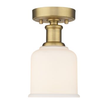 Z-Lite Bryant 1-Light Flush Mount Ceiling Light In Heritage Brass