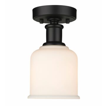 Z-Lite Bryant 1-Light Flush Mount Ceiling Light In Matte Black