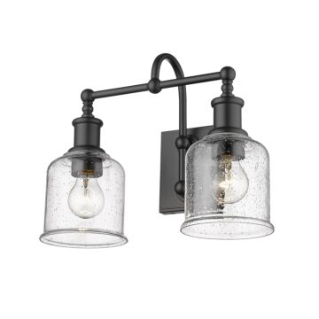 Z-Lite Bryant 2-Light Bathroom Vanity Light In Matte Black