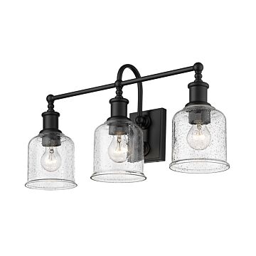 Z-Lite Bryant 3-Light Bathroom Vanity Light In Matte Black