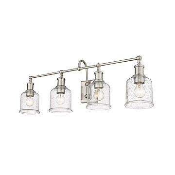 Z-Lite Bryant 4-Light Bathroom Vanity Light In Brushed Nickel