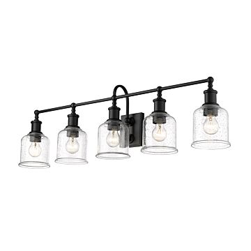 Z-Lite Bryant 5-Light Bathroom Vanity Light In Matte Black
