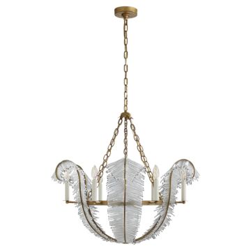 Calais  Chandelier in Gilded Iron by Visual Comfort Signature