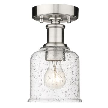 Z-Lite Bryant 1-Light Flush Mount Ceiling Light In Brushed Nickel