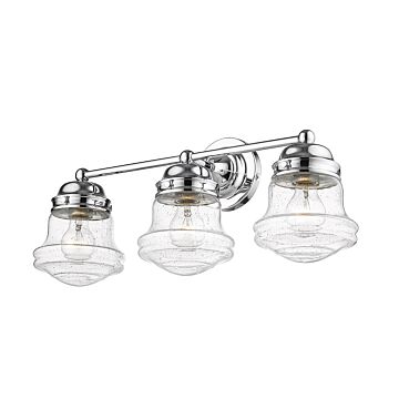 Z-Lite Vaughn 3-Light Bathroom Vanity Light In Chrome