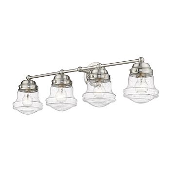 Z-Lite Vaughn 4-Light Bathroom Vanity Light In Brushed Nickel