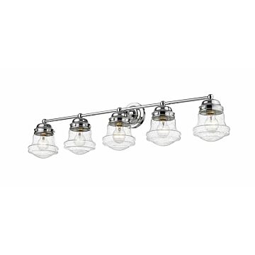 Z-Lite Vaughn 5-Light Bathroom Vanity Light In Chrome