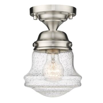 Z-Lite Vaughn 1-Light Flush Mount Ceiling Light In Brushed Nickel