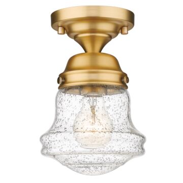 Z-Lite Vaughn 1-Light Flush Mount Ceiling Light In Heritage Brass
