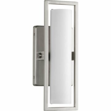 Frame LED 1-Light LED Bathroom Vanity Light in Brushed Nickel