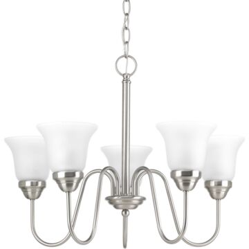 Classic 5-Light Chandelier in Brushed Nickel