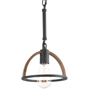 Trestle 1-Light Mini Pendant in Gilded Iron