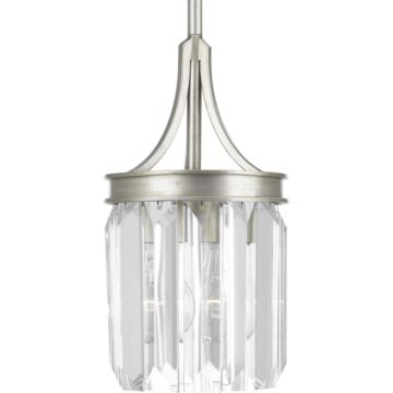 Glimmer 1-Light Mini Pendant in Silver Ridge