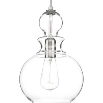 Staunton 1-Light Pendant in Brushed Nickel