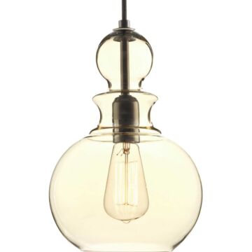 Staunton 1-Light Pendant in Antique Bronze