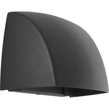 Cornice LED 1-Light LED Wall Lantern in Black