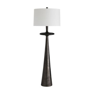 Putney One Light Floor Lamp in Antiqued Aluminum by Arteriors