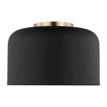 Malone One Light Flush Mount in Midnight Black by Visual Comfort Studio