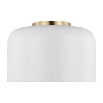 Malone LED Flush Mount in Matte White by Visual Comfort Studio