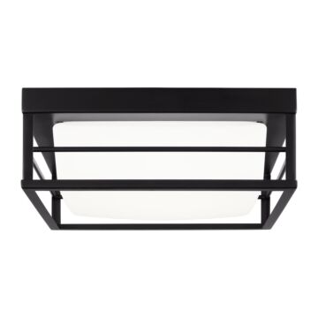 Dearborn LED Flush Mount in Midnight Black by Visual Comfort Studio