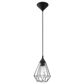 Tarbes One Light Pendant in Matte Black by Eglo USA