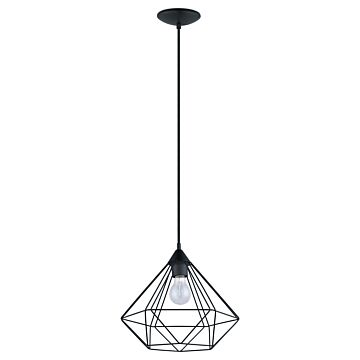 Tarbes One Light Pendant in Matte Black by Eglo USA
