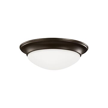 Nash 1-Light Flush Mount in Bronze