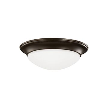 Nash 1-Light Flush Mount in Bronze