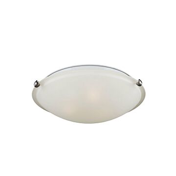 Generation Lighting Clip 3-Light Ceiling Light in Brushed Nickel