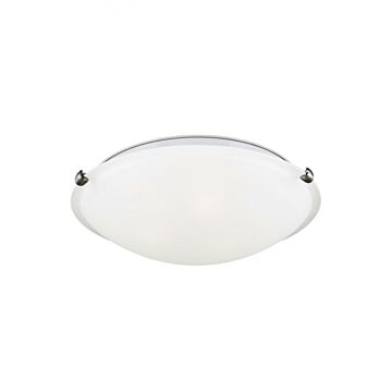 Generation Lighting Clip 3-Light Ceiling Light in Brushed Nickel