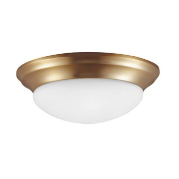 Generation Lighting Nash 3-Light Ceiling Light in Satin Brass
