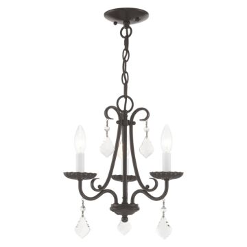 Daphne 3-Light Mini Chandelier in English Bronze