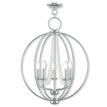 Arabella 5-Light Chandelier in Polished Chrome