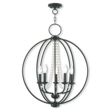 Arabella 5-Light Chandelier in English Bronze