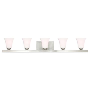 Ridgedale 5-Light Bathroom Vanity Light in Brushed Nickel