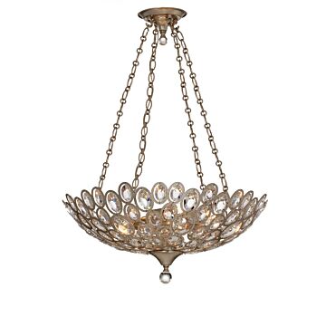 Sterling Five Light Chandelier in Distressed Twilight by Crystorama