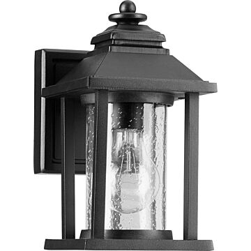 Crusoe One Light Outdoor Lantern in Textured Black by Quorum International