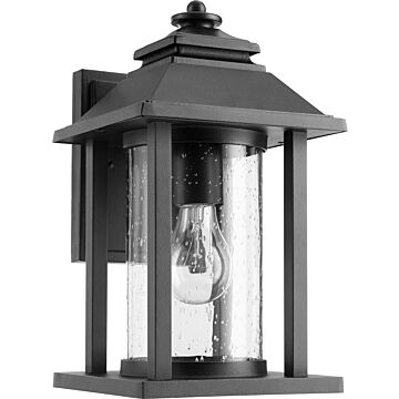 Crusoe One Light Outdoor Lantern in Textured Black by Quorum International