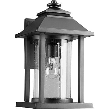 Crusoe One Light Outdoor Lantern in Textured Black by Quorum International