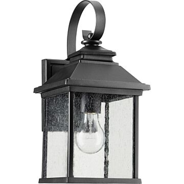 Pearson One Light Outdoor Lantern in Textured Black by Quorum International