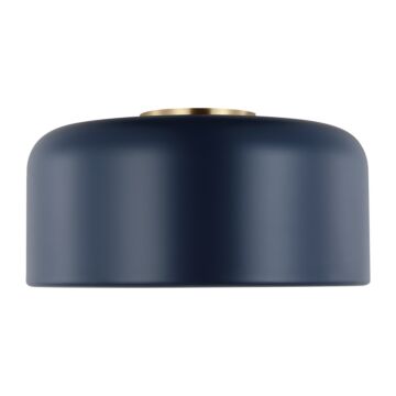 Malone One Light Flush Mount in Navy by Visual Comfort Studio