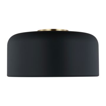 Malone LED Flush Mount in Midnight Black by Visual Comfort Studio