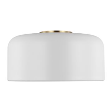 Malone LED Flush Mount in Matte White by Visual Comfort Studio