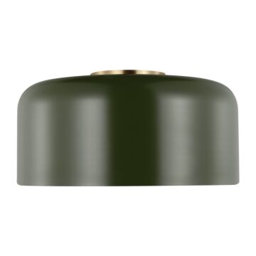 Malone LED Flush Mount in Olive by Visual Comfort Studio