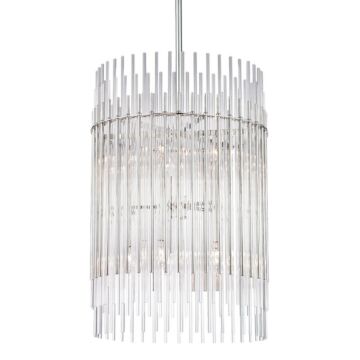 Wallis  Chandelier in Polished Nickel by Hudson Valley