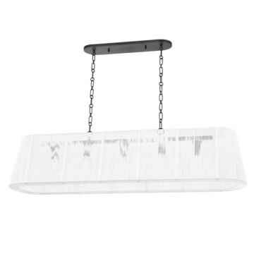 Verona Beach Five Light Island Pendant in Old Bronze by Hudson Valley