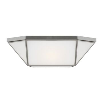 Morrison Four Light Flush Mount in Brushed Nickel by Visual Comfort Studio
