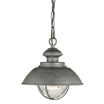 Harwich 1-Light Outdoor Pendant in Textured Gray