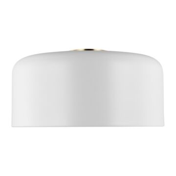 Malone LED Flush Mount in Matte White by Visual Comfort Studio