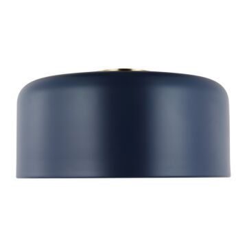 Malone LED Flush Mount in Navy by Visual Comfort Studio